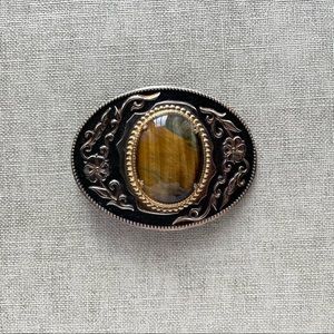 1970’s Vintage Tiger’s Eye Belt Buckle